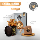 Café com Deus Pai Vol.6 (capa dura) + Lata com 3 un. alfajor Velutti + caneca